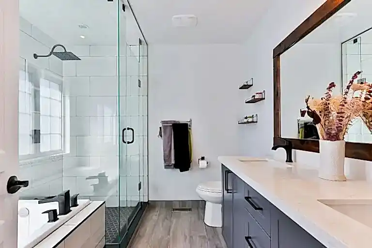 house bathroom after a cleaning service