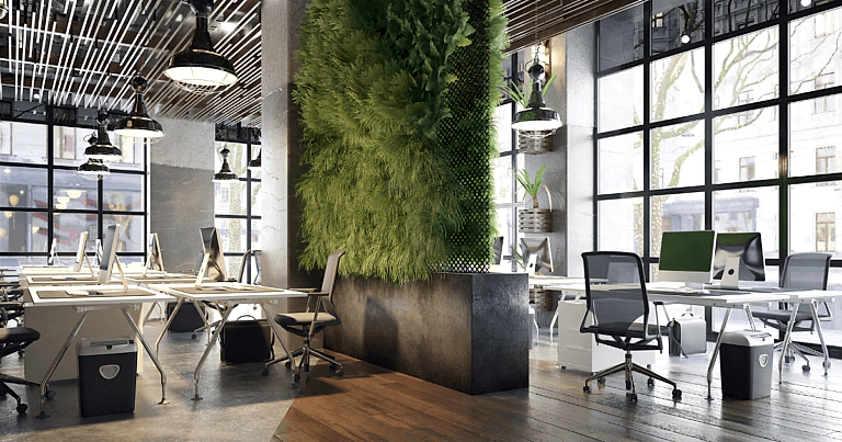 Office after being cleaned by professionals of Cleanadora