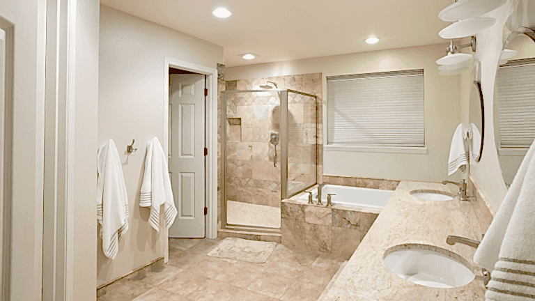 Bathroom cleaned and sanitized in Arlington