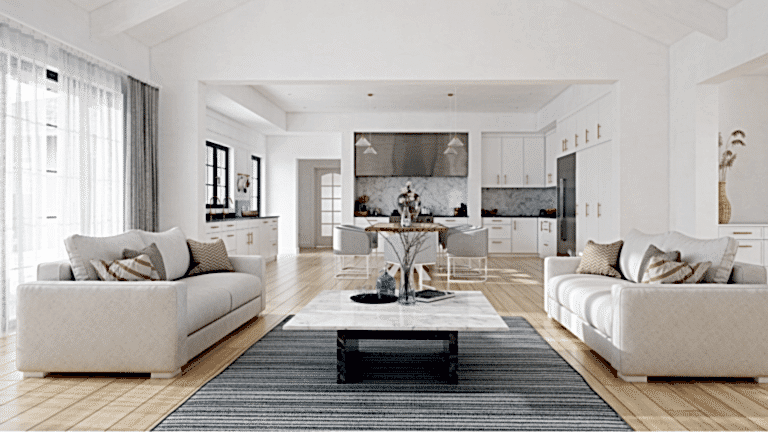 Home interior after a deep cleaning services in Belmont